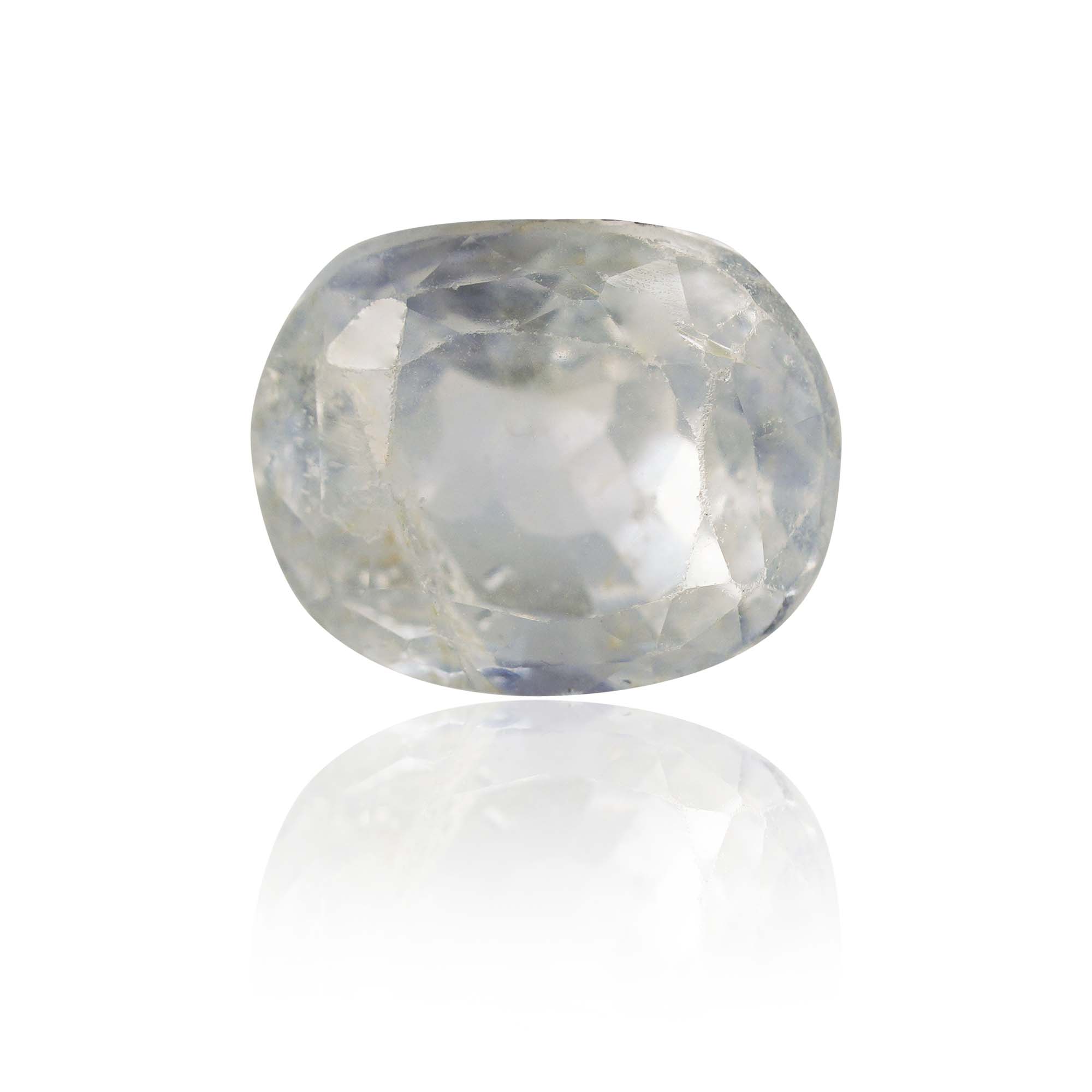 Natural Unheated White Sapphire 2.72 Ct, Cushion, Ceylon – IGTL Certified – front view thumbnail